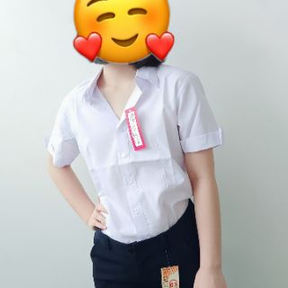 Áo Sơ Mi Học Sinh Nữ hình thật 100%