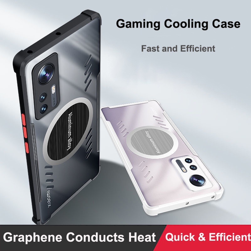 Ốp Điện Thoại Tpu Trong Suốt Từ Tính Tản Nhiệt Cho Xiaomi Mi 12S 5G Case 5G Mi12SPro Graphene Xiaomi Mi 12S Pro 12 S