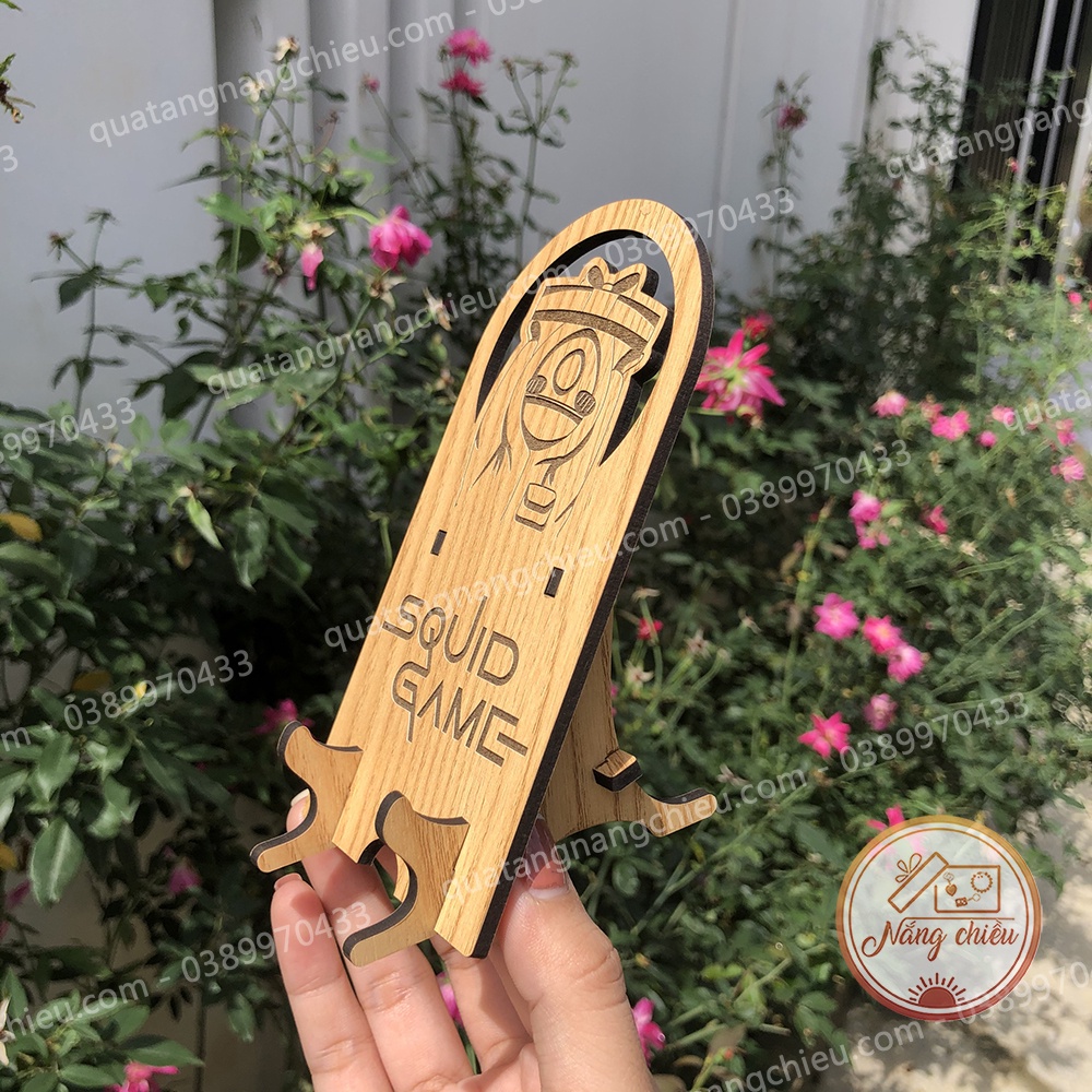 Giá đỡ điện thoại trang trí bàn làm việc - Phong cách Squid Game hottrend - Thiết kế theo yêu cầu
