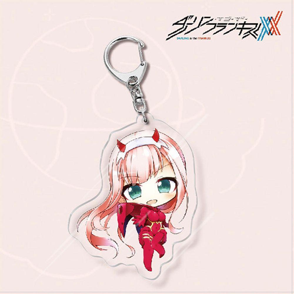 REBUY1 Móc Khóa Acrylic Hình Nhân Vật Hoạt Hình Anime Daring In The FRANXX
