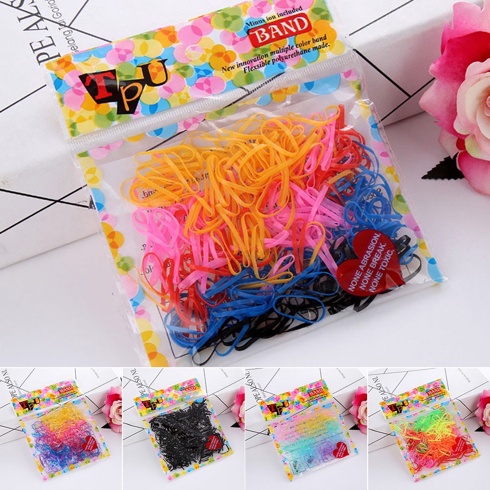 Dây Buộc Tóc Đuôi Ngựa Cao Su Co Giãn Nhiều Màu