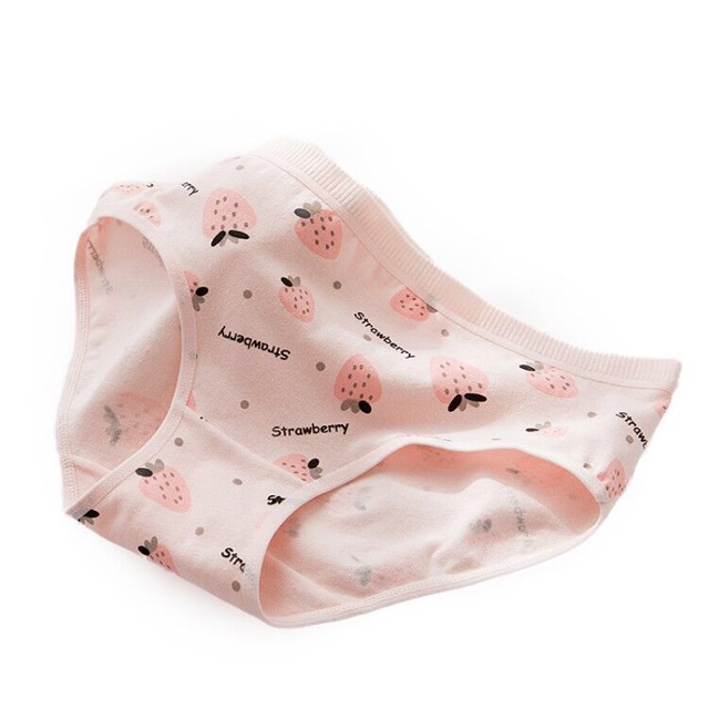 [Mã WASTDEP giảm 5K đơn bất kì] Quần lót dâu tây cotton nữ cao cấp dễ thương đáng yêu QLU11 | BigBuy360 - bigbuy360.vn