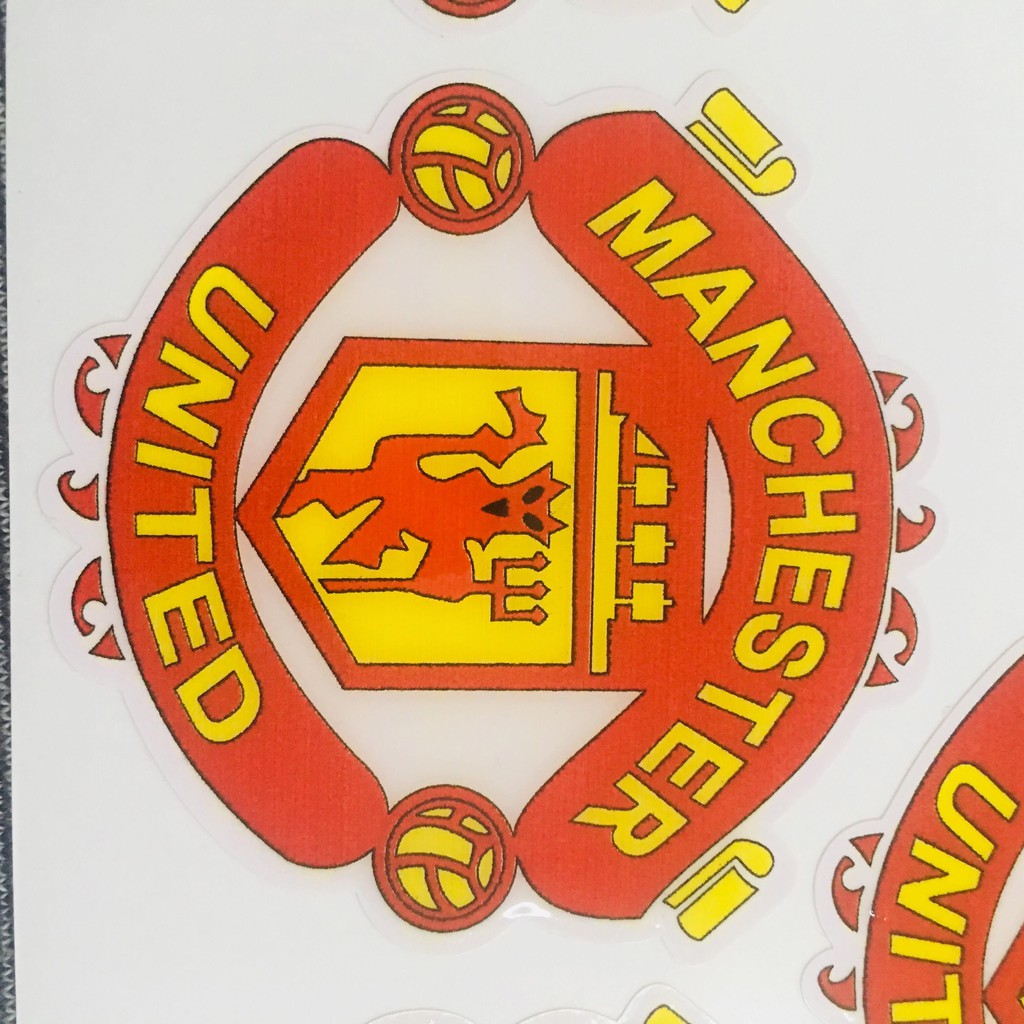 Tem logo CÂU LẠC BỘ MANCHESTER UNITED mạ crom cho xe máy