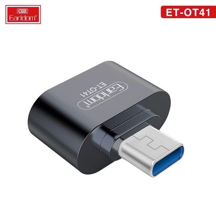 [Mã ELFLASH5 giảm 20K đơn 50K] Cáp OTG Chuyển Cổng USB Type-C Sang USB 3.0 EarlDom OT41 - Hàng Chính Hãng