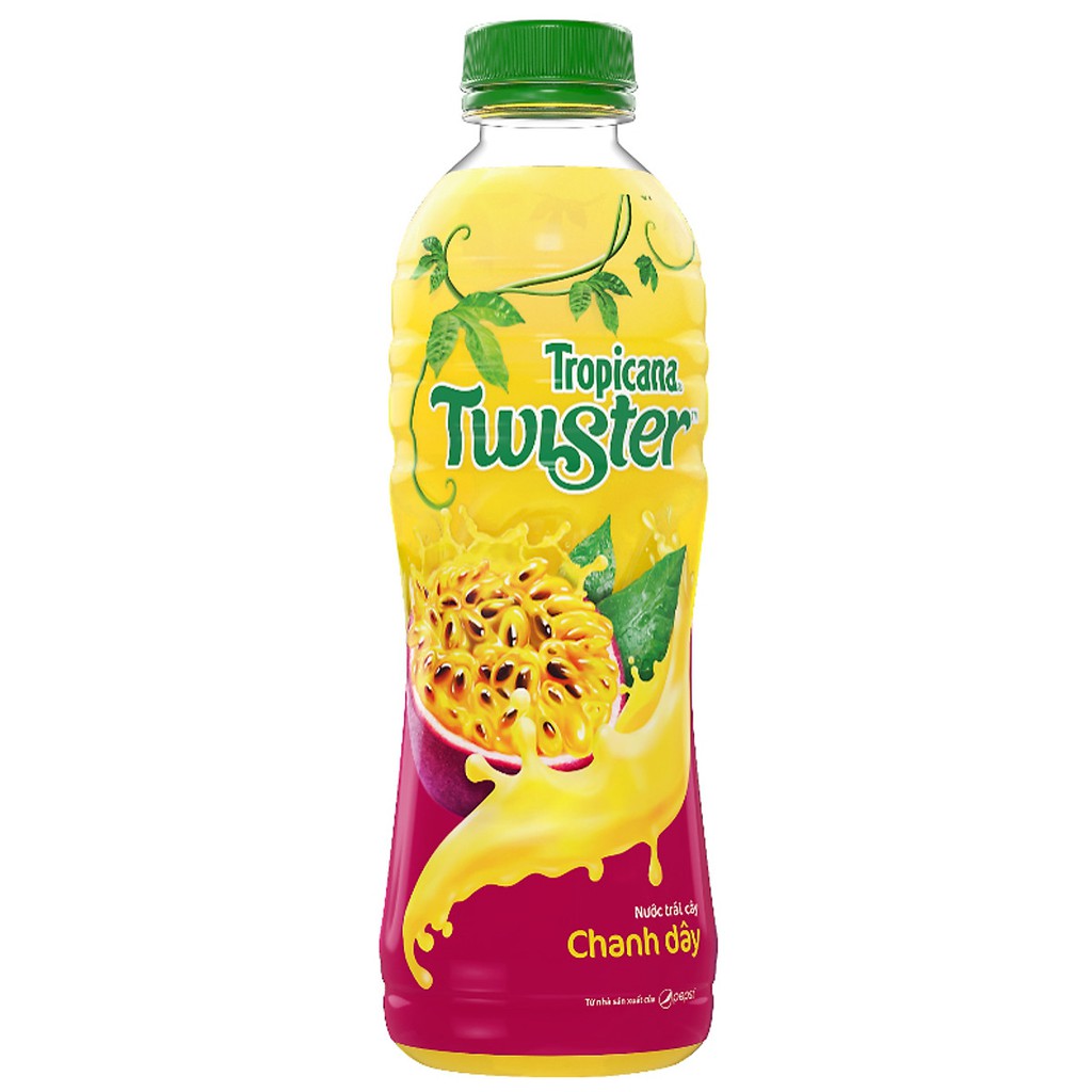 5 chai nước trái cây Twister chanh dây 350ml