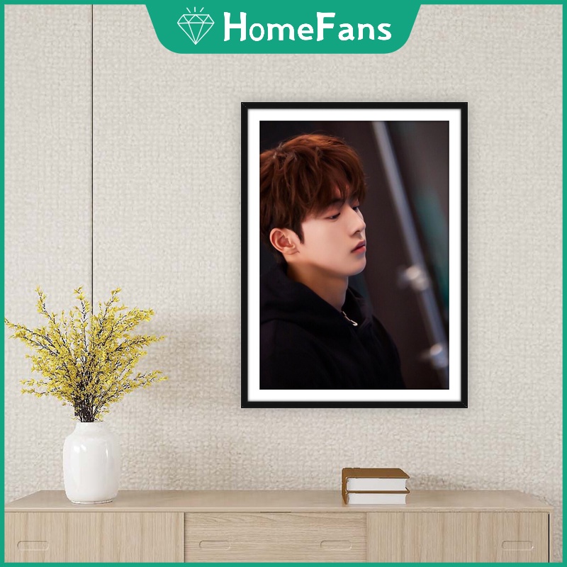 Bộ Tranh Đính Đá 5D Tự Làm 30x40cm/40x50cm Hình Diễn Viên Hàn Quốc Trang Trí Nhà Cửa Kèm Phụ Kiện