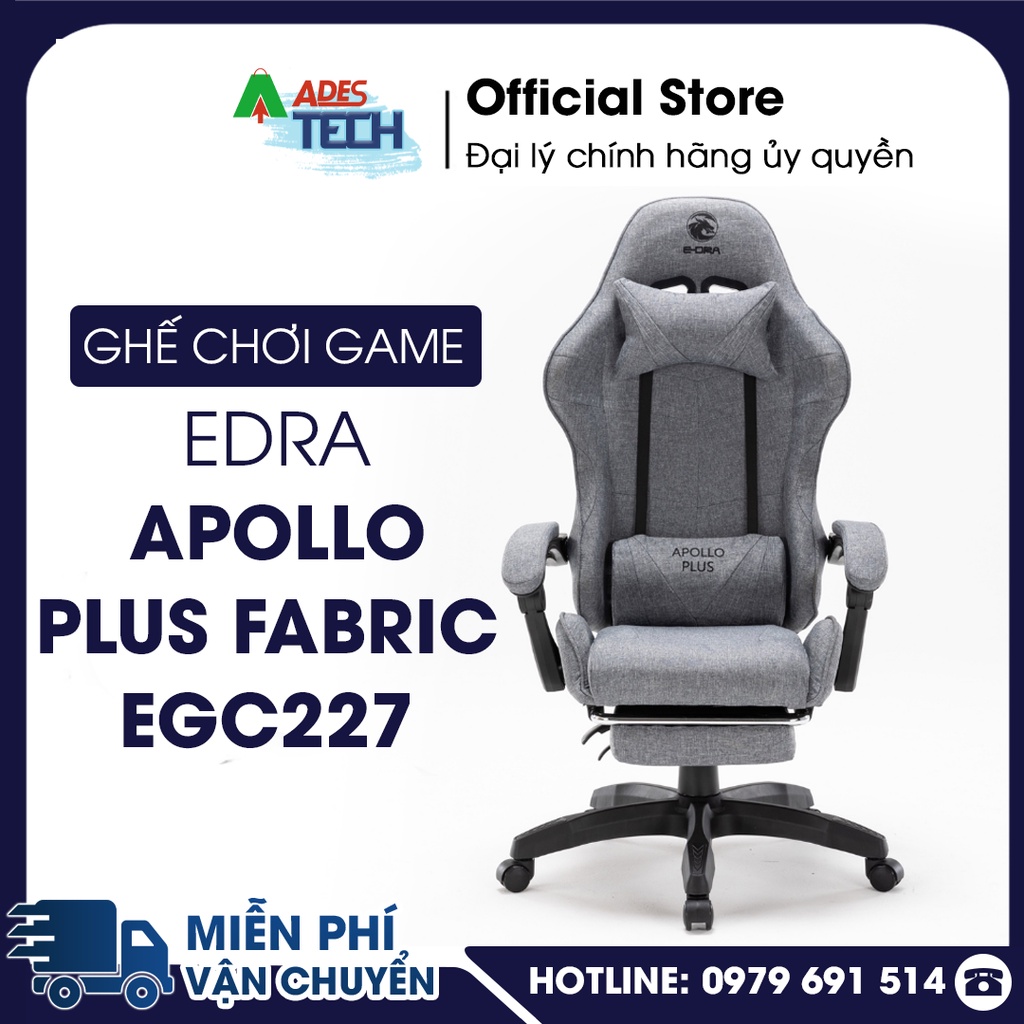 Ghế gaming EDRA Apollo Plus Fabric EGC227 Lớp Vải Fabric Siêu Bền - Bảo Hành 12 Tháng