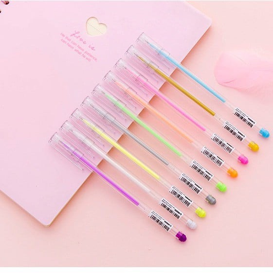 Bút Nhũ Bút Dạ Quang Nhiều Màu Viết Thiệp Viết Trang Trí Quà Tặng Cho Bé