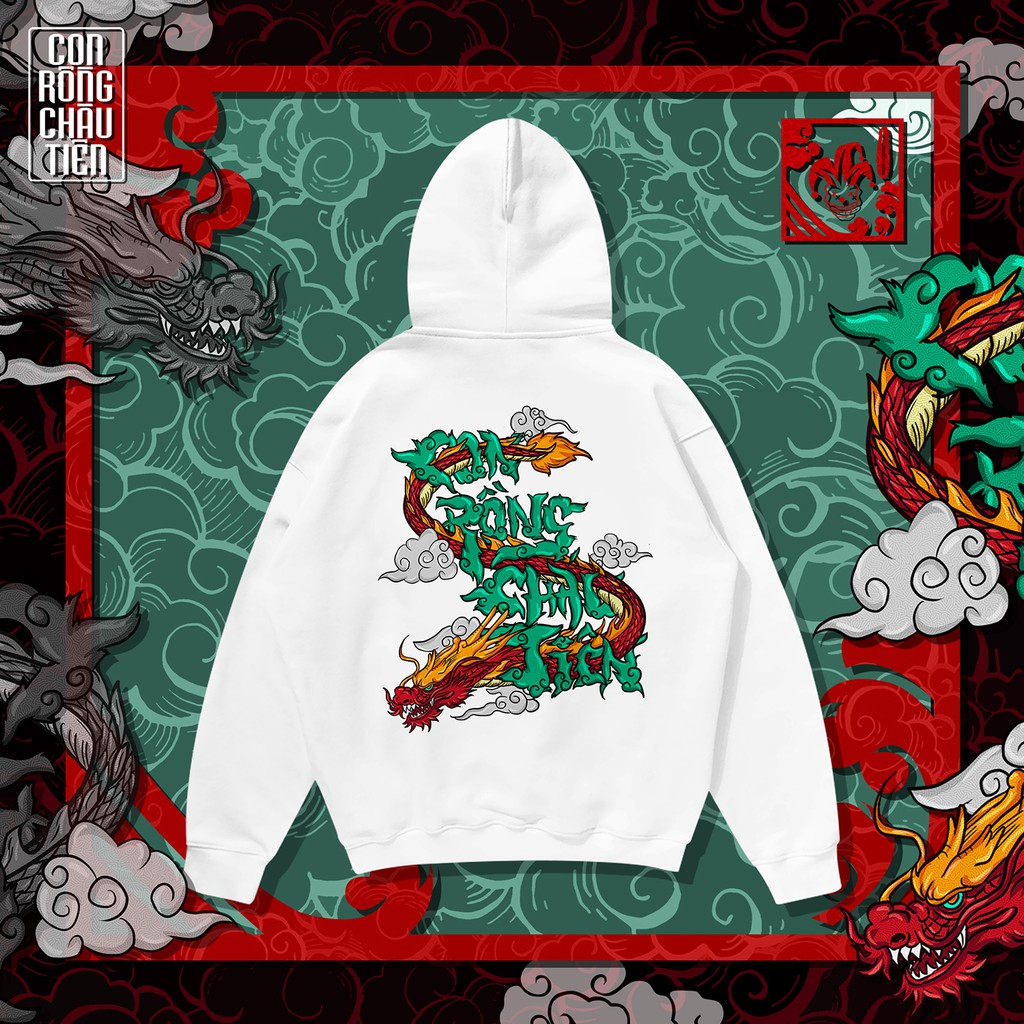 The Laughter - CON RỒNG CHÁU TIÊN HOODIE Áo MŨ- NỈ DA CÁ | BigBuy360 - bigbuy360.vn