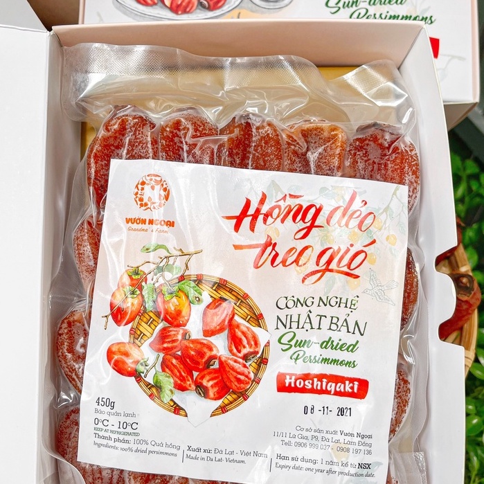 🧡Hồng Treo Gió Đà Lạt 🧡 Không Hạt Hộp 500gram ❤️Quà Tặng | BigBuy360 - bigbuy360.vn