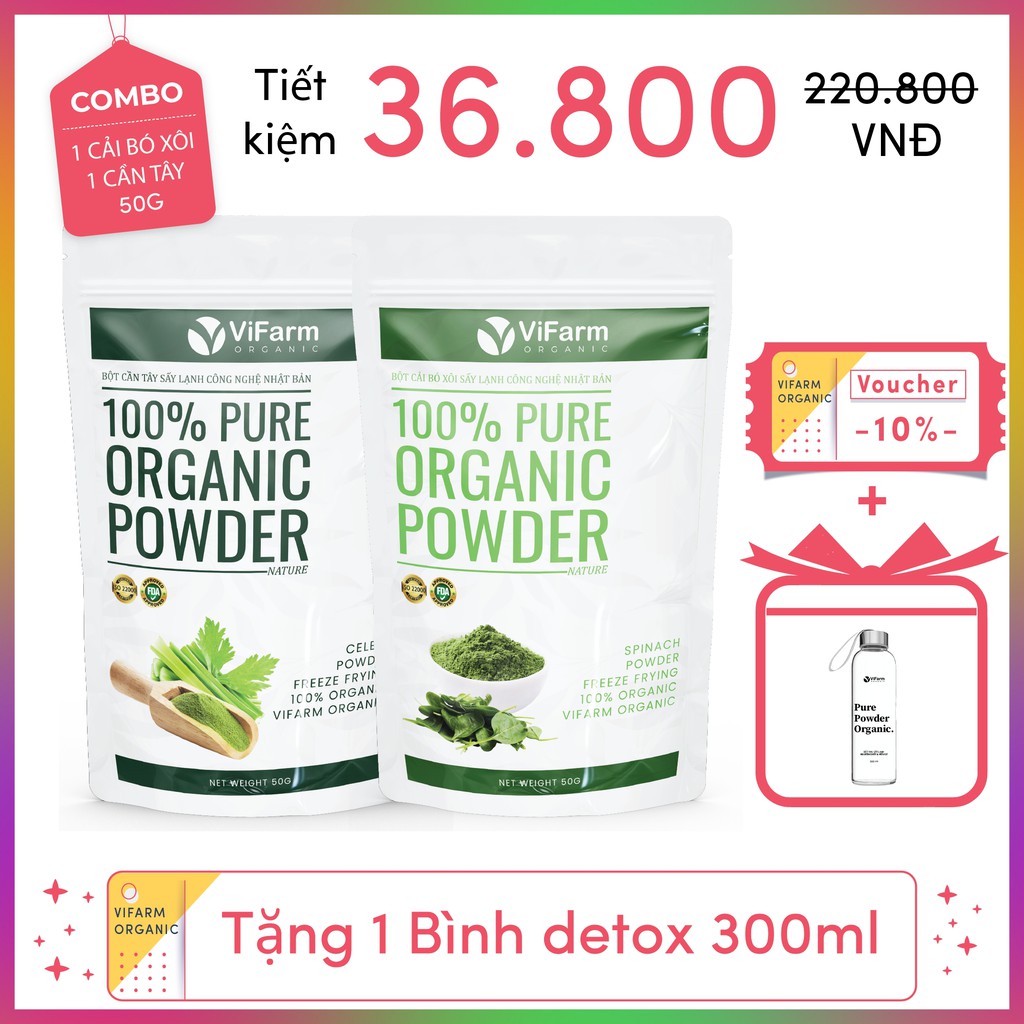 Bột Cải Bó Xôi Nguyên Chất 100%