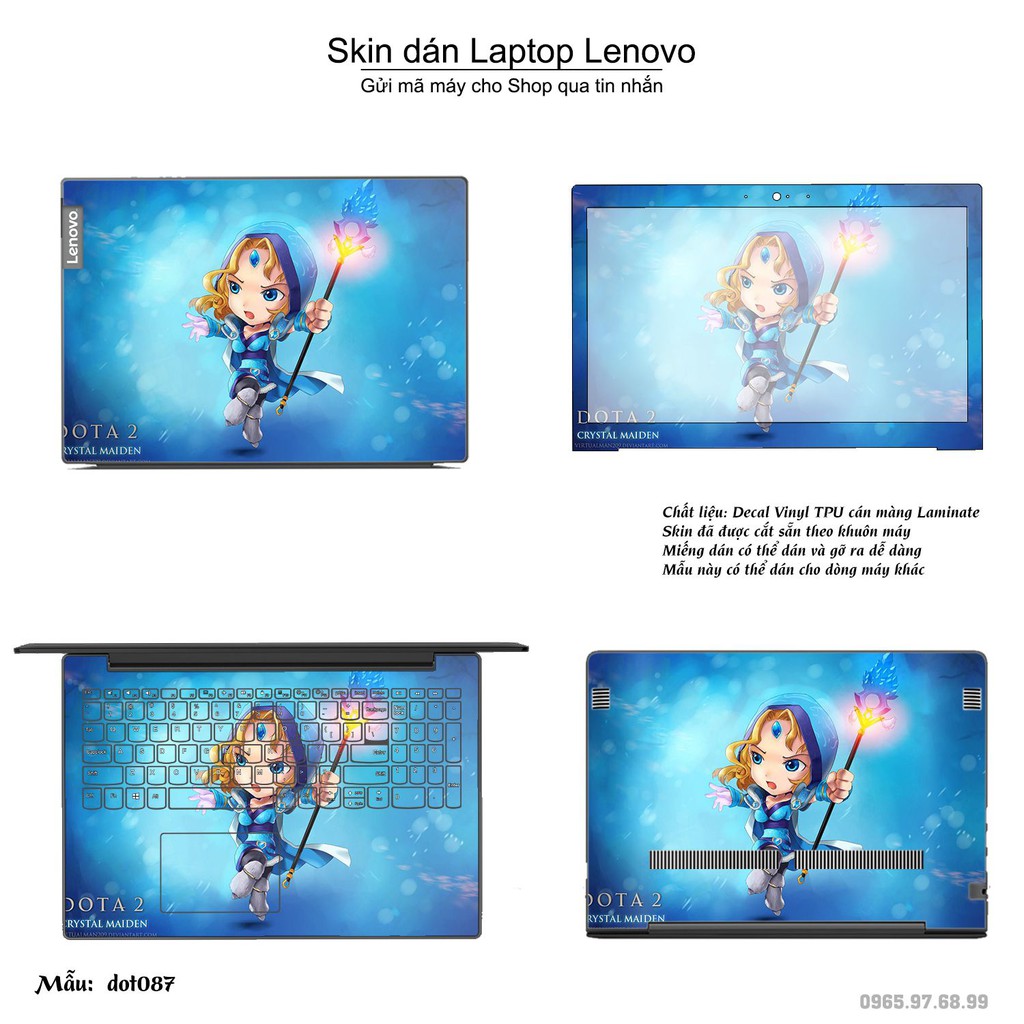 Skin dán Laptop Lenovo in hình Dota 2 _nhiều mẫu 15 (inbox mã máy cho Shop)