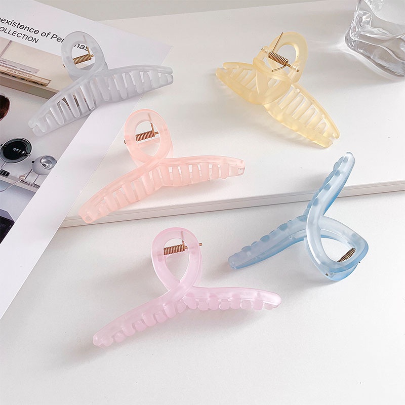 1 Kẹp Tóc Càng Cua Cỡ Lớn Bằng Acrylic Kiểu Hàn Quốc Cho Nữ
