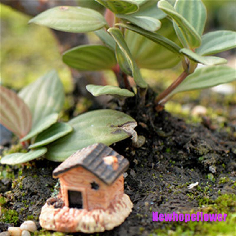 Bộ 3 Mô Hình Ngôi Nhà Gỗ Mini Dùng Để Trang Trí