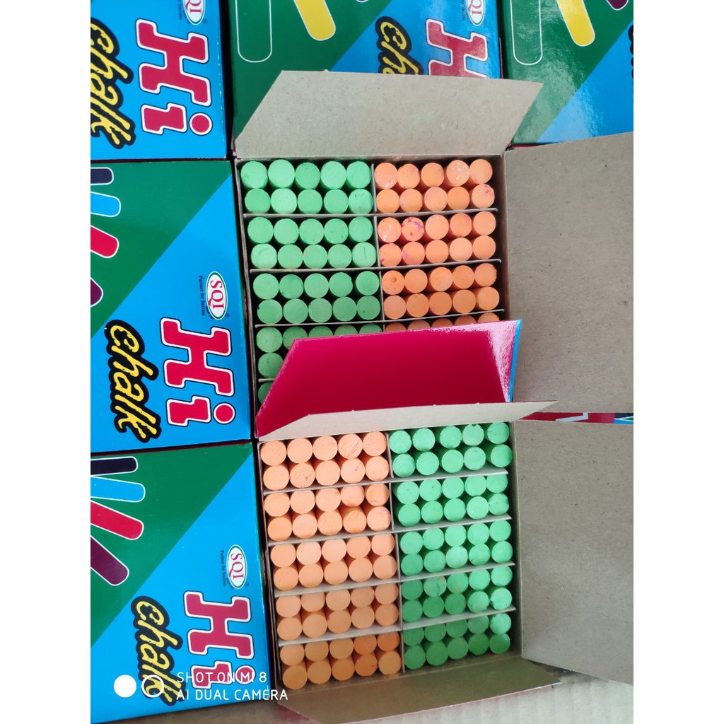 PHẤN VIẾT BẢNG ÍT BỤI HI CHALK - 2 màu