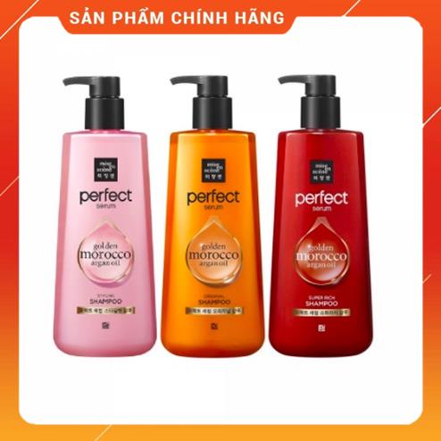 Cặp dầu gội xả missen hàn quốc 680ml vàng đỏ xanh lá hồng tím mise en scene perfect serum shampoo and conditi msp98818