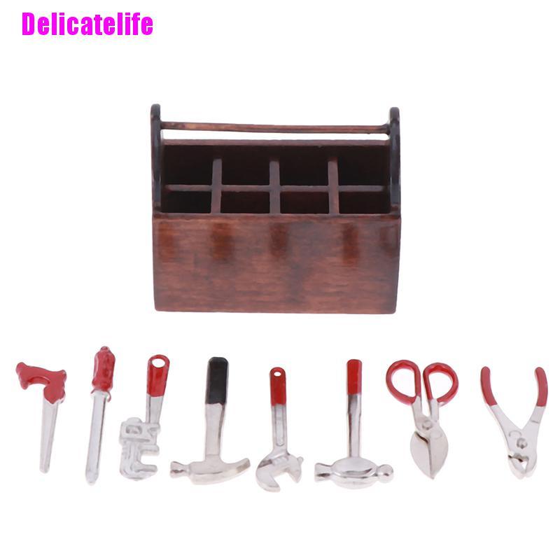 1 Bộ Dụng Cụ Sửa Chữa Nhà Búp Bê Tỉ Lệ 1: 12