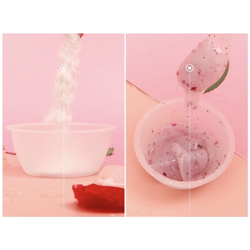 Mặt nạ dẻo collagen hoa hồng cánh handmade 100gr