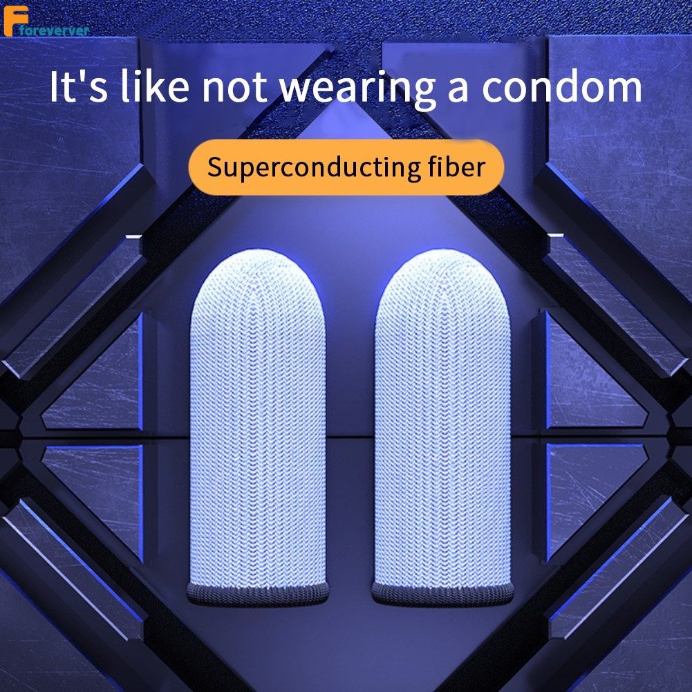 Glass Bạc Fibre ngón tay tay áo cho chơi game Mồ Hôi-Bằng Chứng Bìa Ngón Tay Găng Tay Găng Tay Trò Chơi Không-TRƯỢT Màn Hình Cảm Ứng Ngón Tay Cái ngón tay Tay Áo Nhạy Cảm để trượt Fore