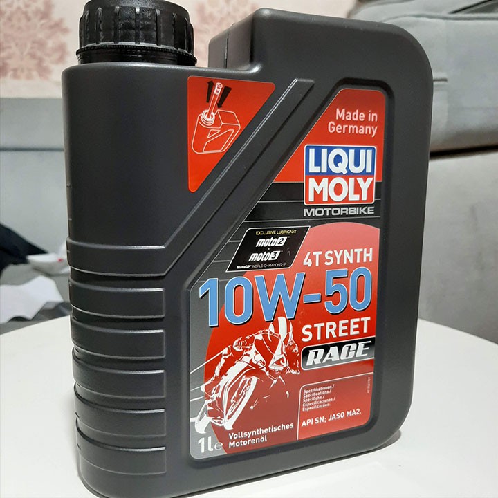 [TẶNG TUÝP CALTEX 120ML] Nhớt Liqui Moly Motorbike Synth 4T 10W50, nhớt mô tô cao cấp của Đức PT83