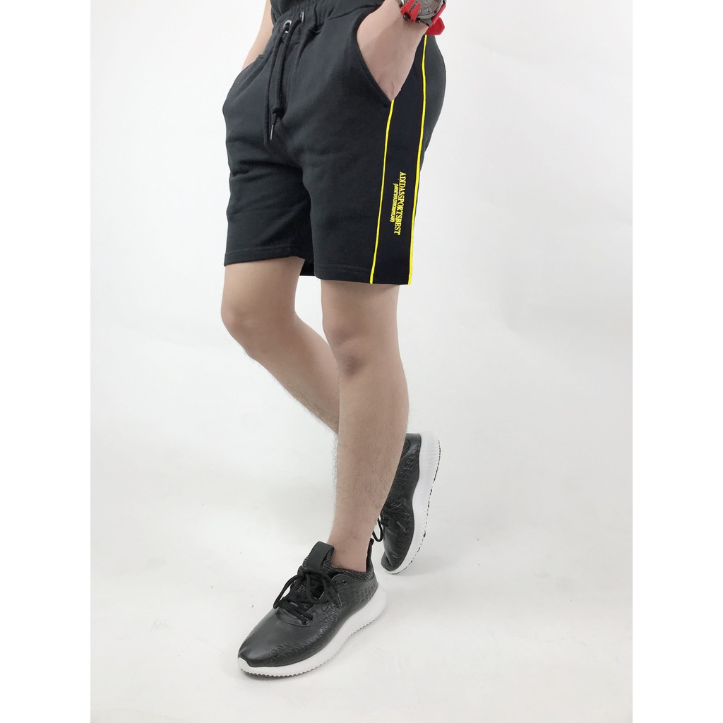 Quần Short Nam - Quần Đùi Thể Thao Phối Viền - Hàng VNXK