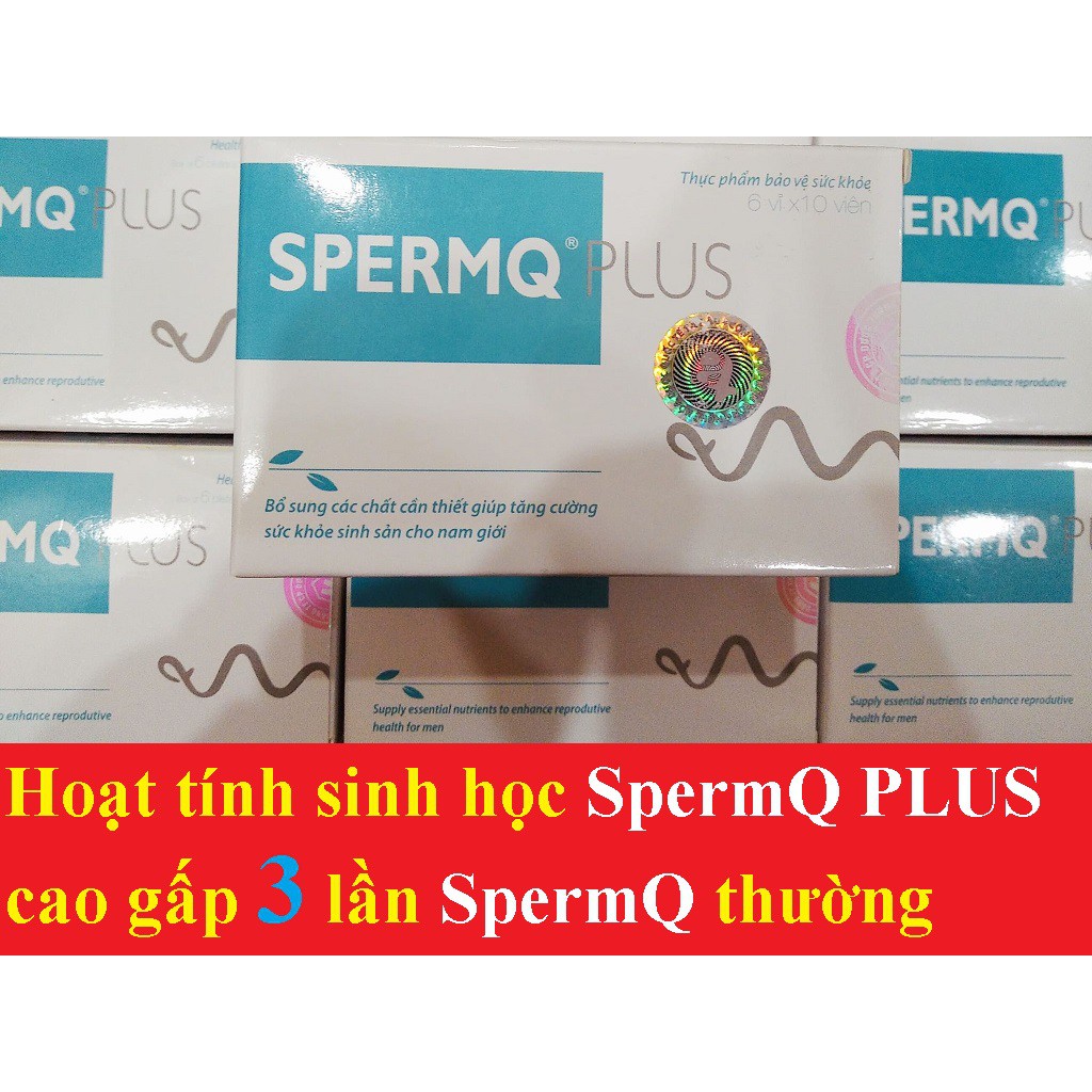 Spermq Plus hộp 60 viên hỗ trợ sinh sản và sinh lý nam