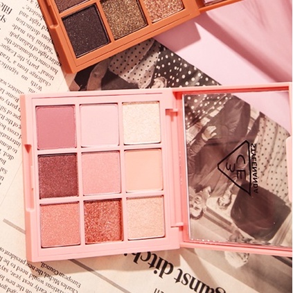 Bảng Phấn Mắt 3ce Trang Điểm Chuyên Nghiệp# Đĩa Smoothie Đào Mờ Ngọc Trai