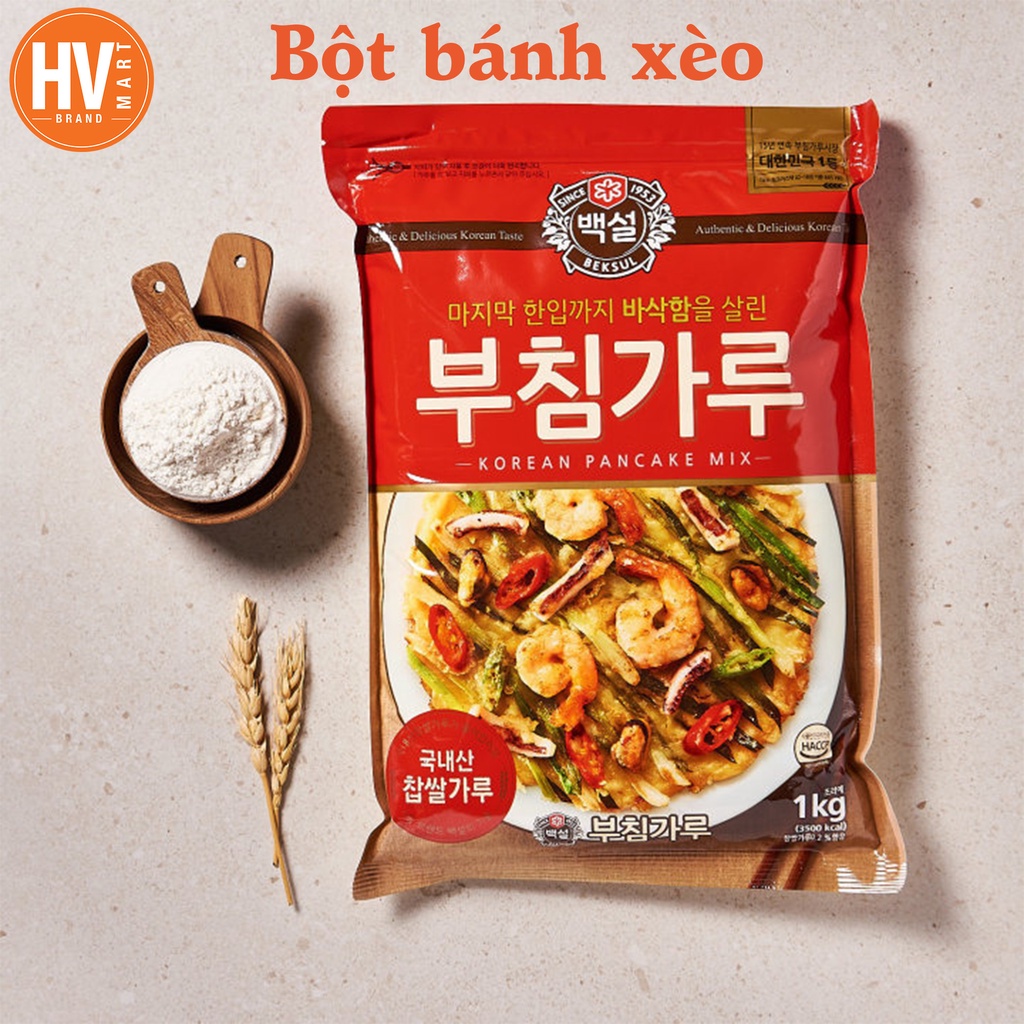 [Hàng Bán Chạy] Bột Bánh Xèo Pajeon Beksul Hàn Quốc 1kg 부침가루