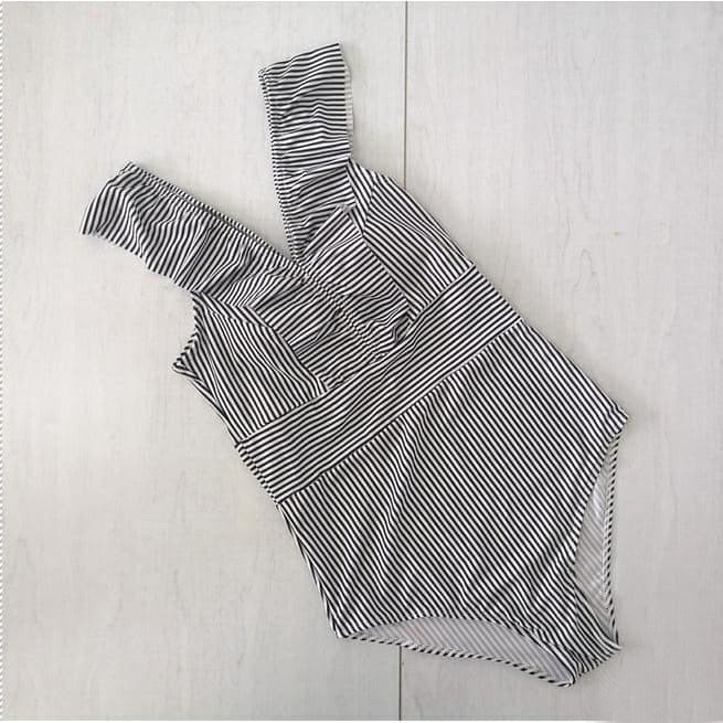 Bộ Bơi Bigsize, Bikini Liền Thân Phối Sọc Kẻ, Monokini Béo savvy