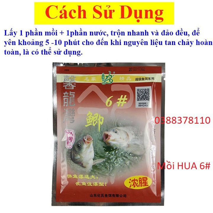 Mồi Hua 6#, Cám Câu Cá, Mồi Câu Có Thể Kết Hợp Với Nhiều Loại Mồi Khác - CC 3