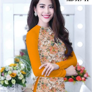 Vải áo dài in bông đều DL