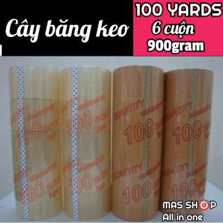 Cây băng keo 6 cuộn 100yards 4.8f 900g