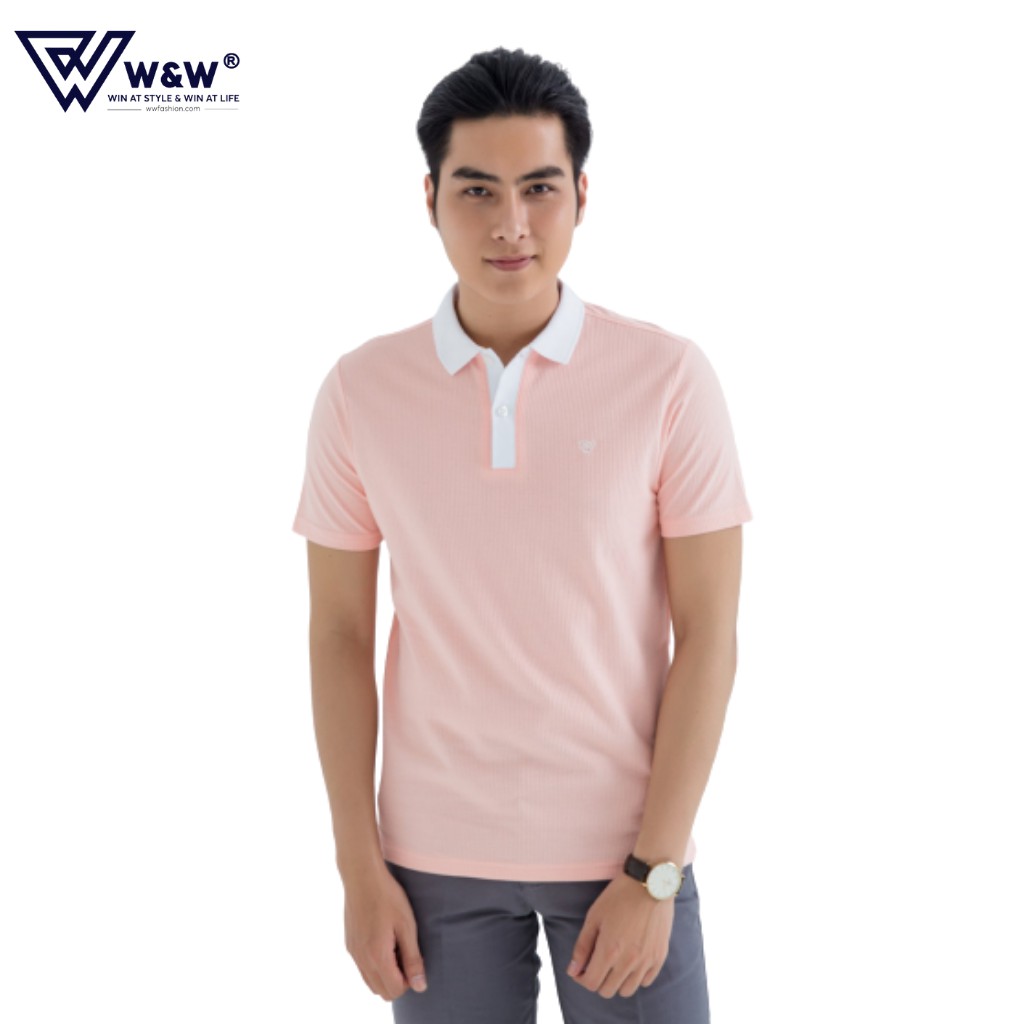 Áo Polo Nam Ngắn Tay W&amp;W WPO22R - Regular Fit Chất Liệu Cotton Siêu Mát, Thấm Hút Mồ Hôi, Bền Màu