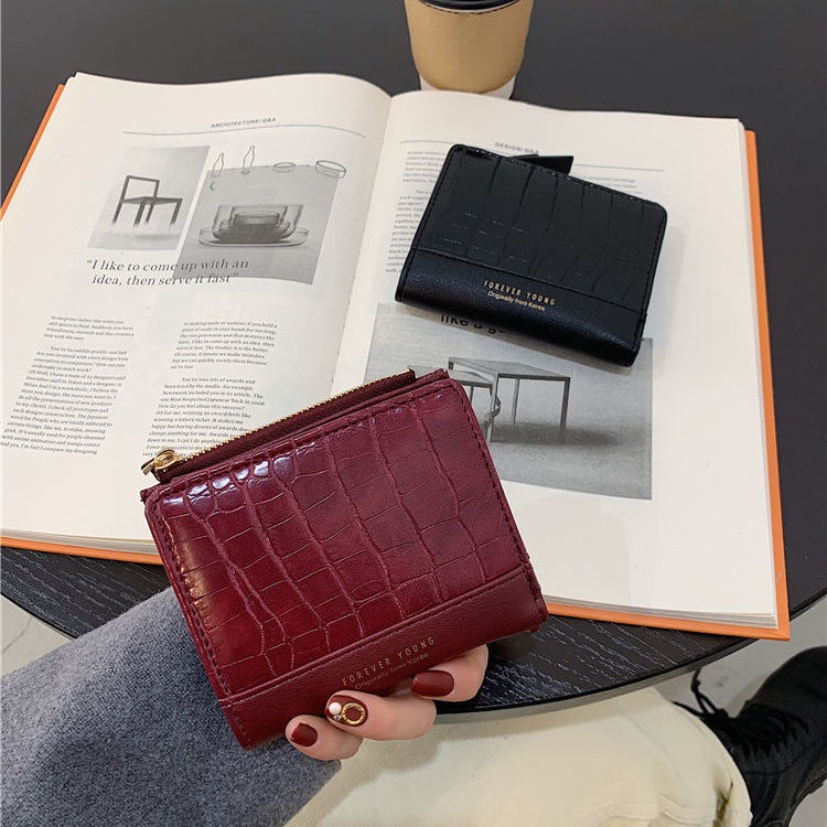 Ví ngắn nữ mini thời trang gập ví da cao cấp nhiều màu