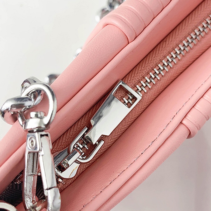 Túi đeo chéo IELGY phối dây xích kiểu dáng nơ thời trang xinh xắn dành cho nữ