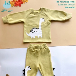 Bộ nỉ dài tay Hoạ Tiết lil