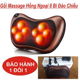 GỐI MASSAGE HỒNG NGOẠI 8 BI - ĐẢO 2 CHIỀU