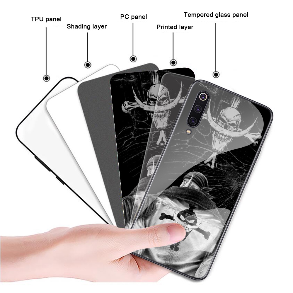 Ốp Điện Thoại Kính Cường Lực Hình One Piece 101ypj Cho Xiaomi Redmi Note 5 6 7 8 9 Pro 8t