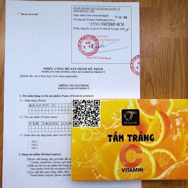 Tắm trắng vitamin C