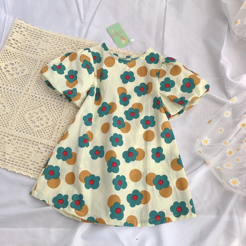 vải thô cotton mịn mát thấm hút mồ hôi ứng dụng may váy,áo,đồ bộ hoa con ong