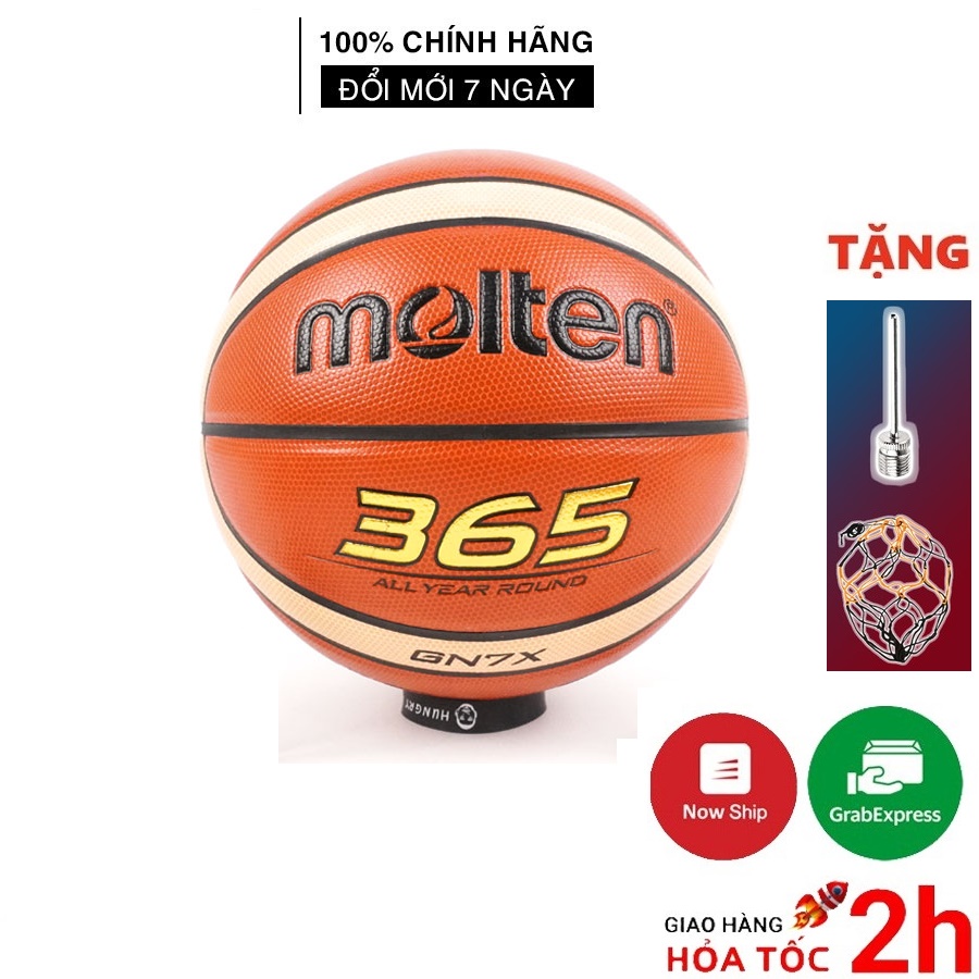 Quả bóng rổ Da Molten BGN7X Size số 7 tIêu chuẩn thi đấu quốc tế FIBA