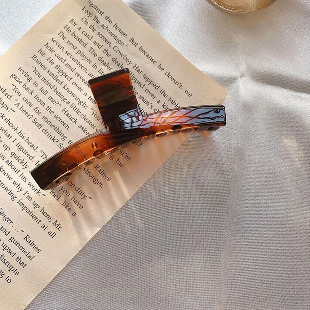 Kẹp Tóc Càng Cua Dài Bằng Acrylic Kiểu Vintage Hàn Quốc