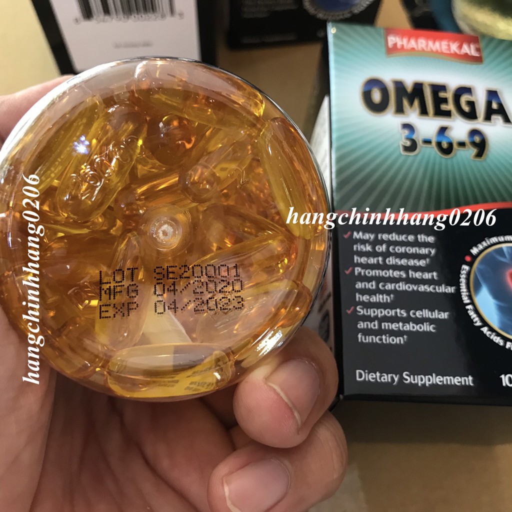 Viên uống Viên Dầu Cá Omega 369 Pharmekal 100 viên