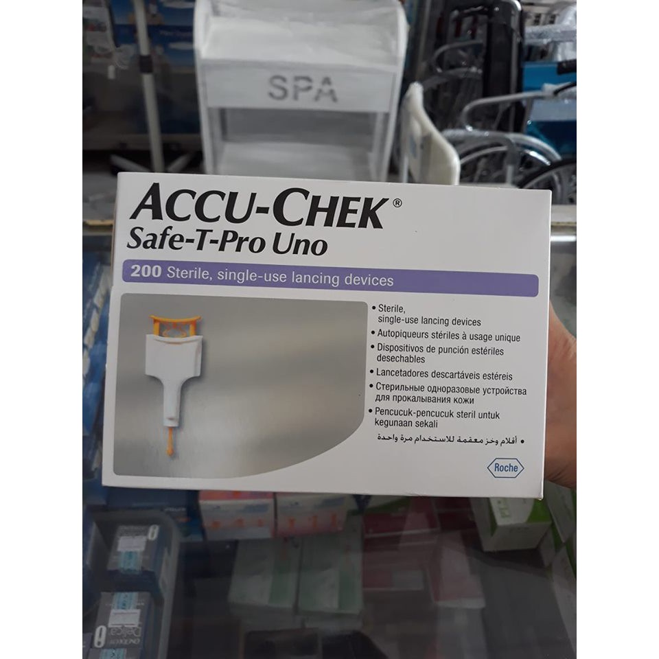 Kim lấy máu Accu-Chek Safe-T-Pro Uno