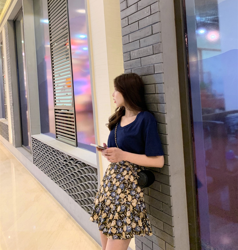 [Mã FAXANH55 giảm 10K đơn 50K] Chân Váy Voan Đuôi Cá Họa Tiết Hoa Thanh Lịch Dành Cho Nữ | BigBuy360 - bigbuy360.vn