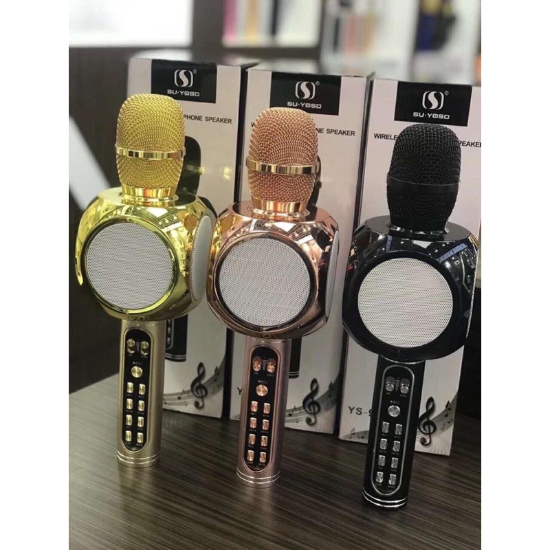 Mic Hát Karaoke Bluetooth YS-90, Mic cầm tay Mini,Mic không dây bluetooth