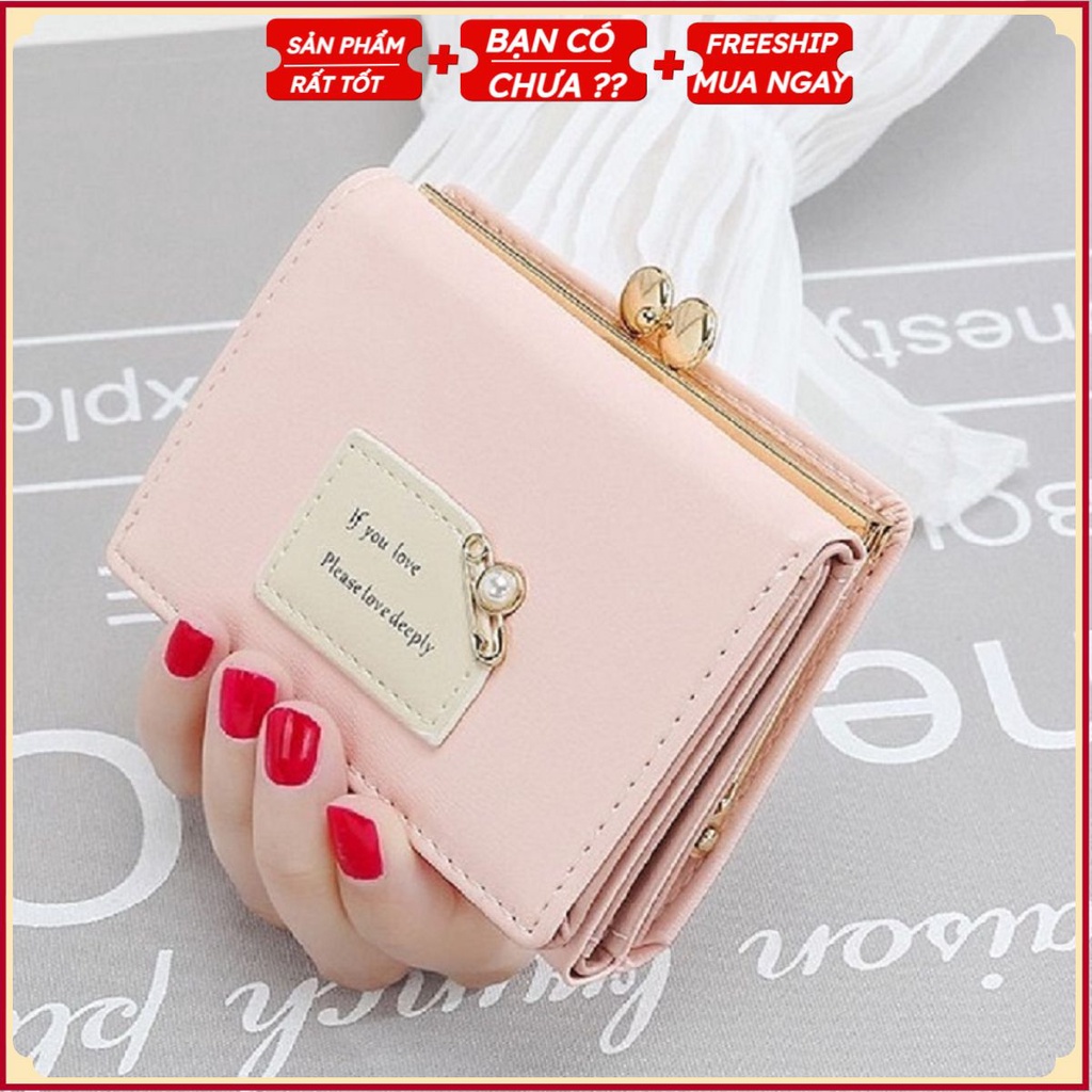 Ví Nữ Mini Đẹp - Ví Cầm Tay Nhỏ Gọn Xinh Xắn Bóp Da PU Cao Cấp Thời Trang Hàng Hiệu Hàn Quốc Sang Trọng LỊCH THIỆP GC305