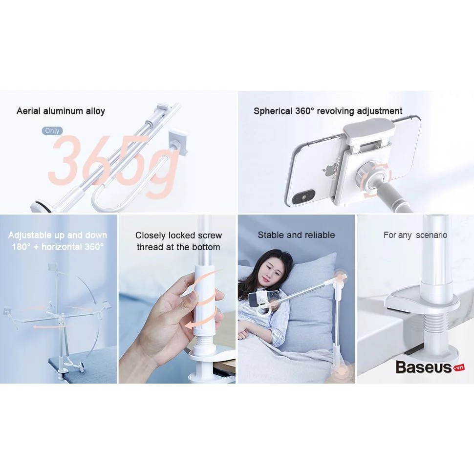 Bộ đế giữ điện thoại dạng kẹp, khung kim loại Baseus Unlimited Holder | BigBuy360 - bigbuy360.vn