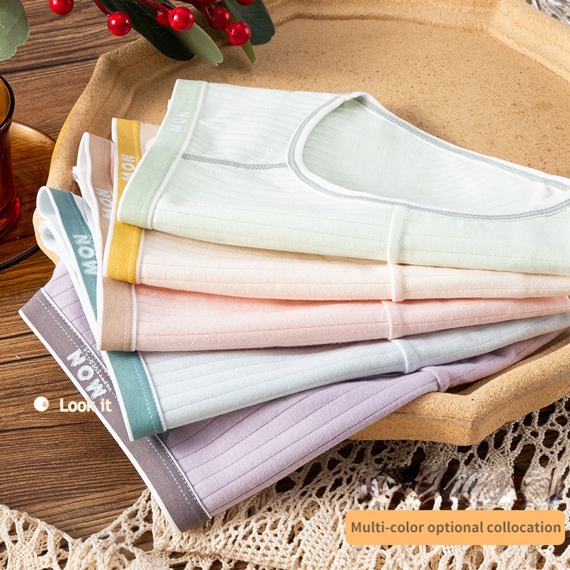 Quần Lót Cotton Lưng Vừa Thoáng Khí Kháng Khuẩn Thoải Mái Cho Nữ