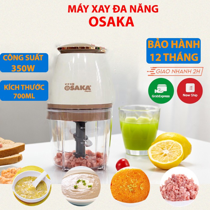 Máy xay đa năng Osaka Xay Thịt, Máy Xay Sinh Tố,Thịt,Cá,Rau,Củ Quả,Đá Siêu Bền ( BH 12 Tháng)